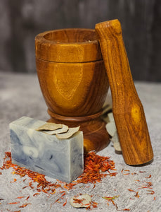 Cypress Lavender Swirl Soap (Vegan, 85% Organic)